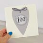 100th Handmade Birthday Card, thumbnail 1 of 4