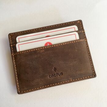 Leather Men's Card Holder ~ Rfid Protected, 2 of 5