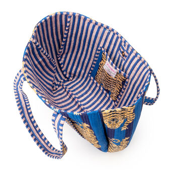 Serendipity Shoulder Bag Blue Tibetan Tiger, 4 of 5