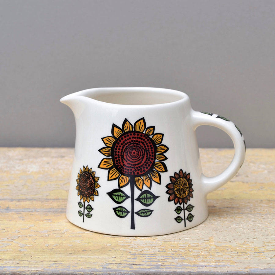 sunflower milk jug by hannah turner | notonthehighstreet.com