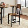 Set Of Two Dining Chair Steel Frame Industrial Style, thumbnail 3 of 6
