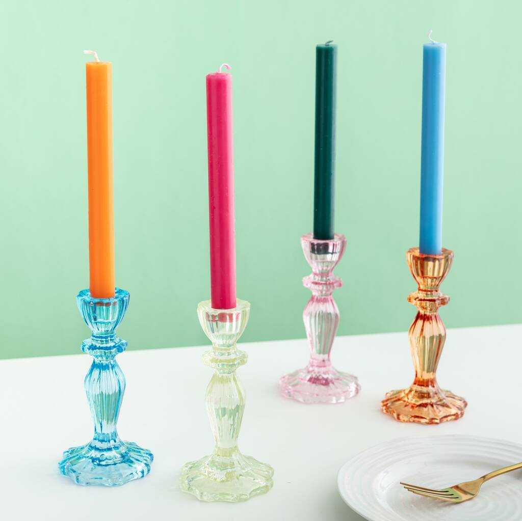 Colourful Wax Candle By Postbox Party
