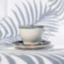 Blue Tea Cup With Saucer Porcelain, thumbnail 3 of 9