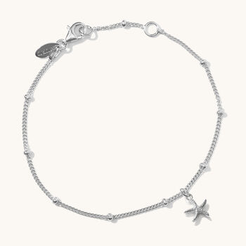 Mini Starfish Bracelet Silver Or 18ct Gold Plated Vermeil, 2 of 5
