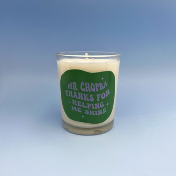Personalised Teacher Present Thank You Candle, 3 of 3
