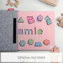 Personalised Pink Jumbo Shapes Wooden Name Puzzle, thumbnail 3 of 5