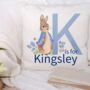 Personalised Peter Rabbit Letter Cushion, thumbnail 1 of 3