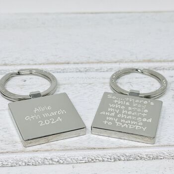 New Parents Personalised Keyring Gift Set, 4 of 6