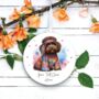 Personalised Chocolate Cockapoo Hippie Decoration B, thumbnail 2 of 2