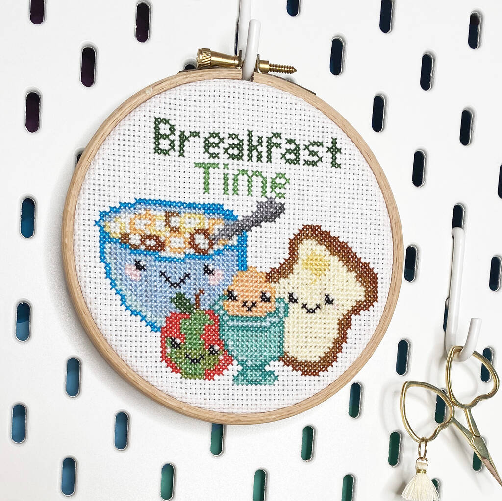 Breakfast Time Cross Stitch, 1 of 9
