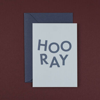 'Hooray' Congratulations And Well Done Card, 2 of 4