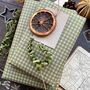 Green Gingham Paper Fibre Wrapping Paper, thumbnail 6 of 12