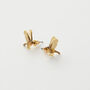 Enamel Flying Robin Stud Earrings, thumbnail 2 of 2