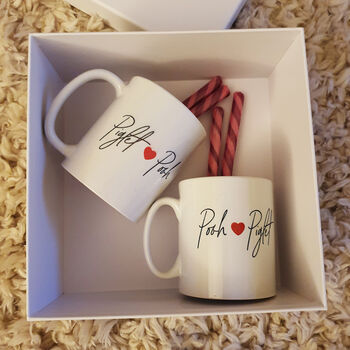 Couples Christmas Mugs And Memory Box Giftset, 2 of 9