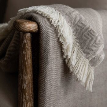 Sussex Herringbone Throw, 2 of 5