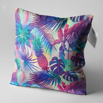 Tropical Cushion Cover With Mango And Pineapple Themed, 3 of 7