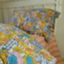 Vintage Floral Organic Cotton Double Duvet Cover, thumbnail 2 of 6