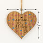 We Are Having A Baby Hanging Wood Heart, thumbnail 3 of 3