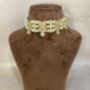 Nimrit Gold Plated White Choker Indian Jewellery Set, thumbnail 3 of 5