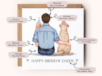Personalised Daddy Birthday Card, 2 of 11