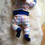 Baby, Toddler Joggers With Inbuilt Socks 'Squiggly', thumbnail 1 of 9