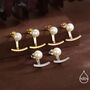Sterling Silver Natural Freshwater Pearl And Bar Jacket Earrings, thumbnail 6 of 12