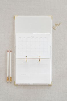 Reusable Planner With 2026 Insert Limited Edition Pressed Flowers, 8 of 11