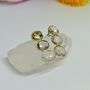 Green Amethyst Gold Plated Sterling Silver Earrings, thumbnail 7 of 7