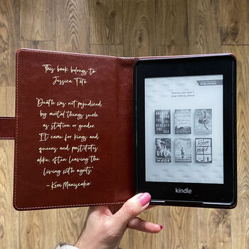 Faux Leather iPad Kindle And Tablet Book Covers, 7 of 10