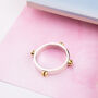 Silver And Gold Inset Screw Rings, thumbnail 3 of 10