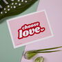 Choose Love Typographic Art Print, thumbnail 2 of 2