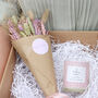 Personalised Birthday Dried Pastel Flowers Bouquet, thumbnail 2 of 3