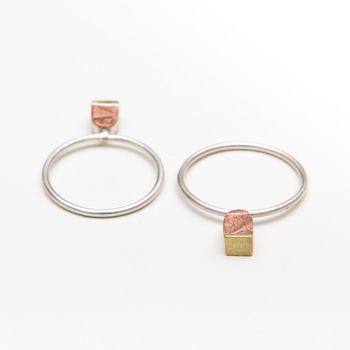 Tiny 'Cup Cake' Embossed Stacking Ring, 6 of 9