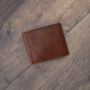 Brown Leather Wallet Luxury Italian Leather Bifold Rfid Protected, thumbnail 2 of 9