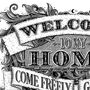 'Welcome To My Home' Hand Lettered Print, thumbnail 5 of 6