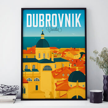 Dubrovnik Travel Poster Art Print, 2 of 4