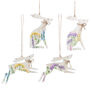 Set Of Four Wooden Hanging Easter Hares, thumbnail 1 of 5