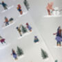 Christmas Wrapping Paper Snowy Day, thumbnail 2 of 3