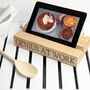 Personalised Single Oak Tablet Holder, thumbnail 3 of 7