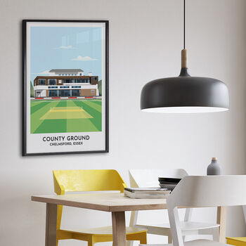 Any County Cricket Ground Illustrated Art Print, 2 of 12