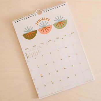 2025 Calendar | Boho Shapes | Sunday Start | A4, 5 of 7