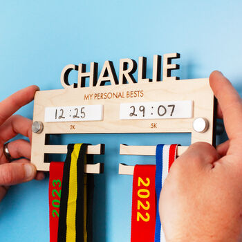 Personalised Kid's Personal Bests Medal Hanger, 3 of 4
