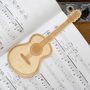 Acoustic Guitar Shaped Birchply Bookmark, thumbnail 1 of 3