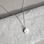 Personalised Hand Stamped Initial Disc Necklace, thumbnail 2 of 12