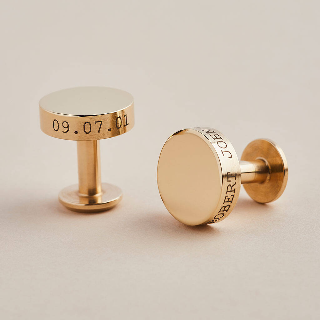 Personalised Solid Brass Cufflinks, 1 of 7