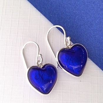 Heart Necklace And Earring Set In Murano Glass, 9 of 12