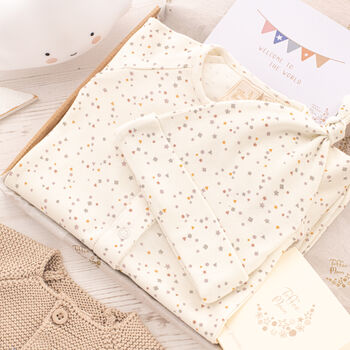 New Baby Cardigan, Babygrow And Hat Gift Set, 7 of 12