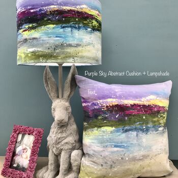 Velvet Abstract Landscape Cushions, 6 of 7