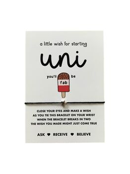 Uni Wish Bracelet | Gift For Starting University, 6 of 9