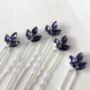 Set Of Five Purple Hair Pins, thumbnail 4 of 4